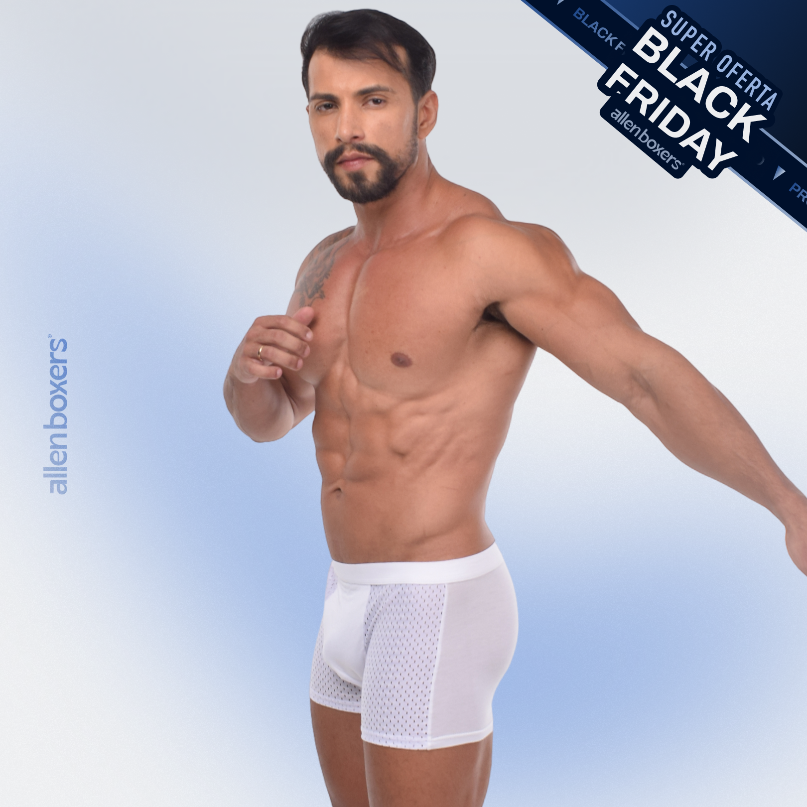 Kit Bamboo Respirável Premium 5 Long Leg + 5 Boxers