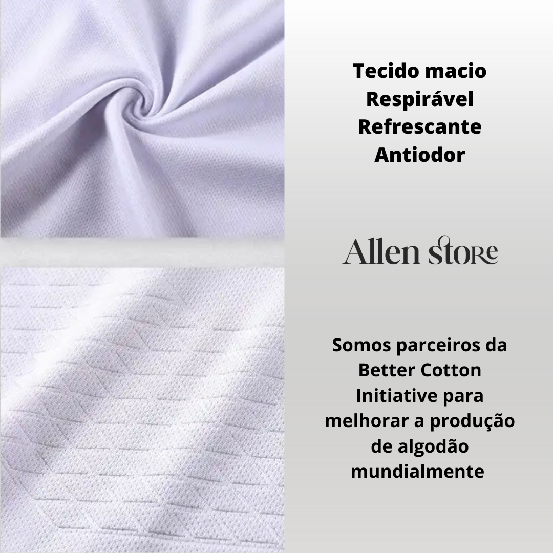 Kit 3 Peças Allen Esporte - Malha Premium Antiodor