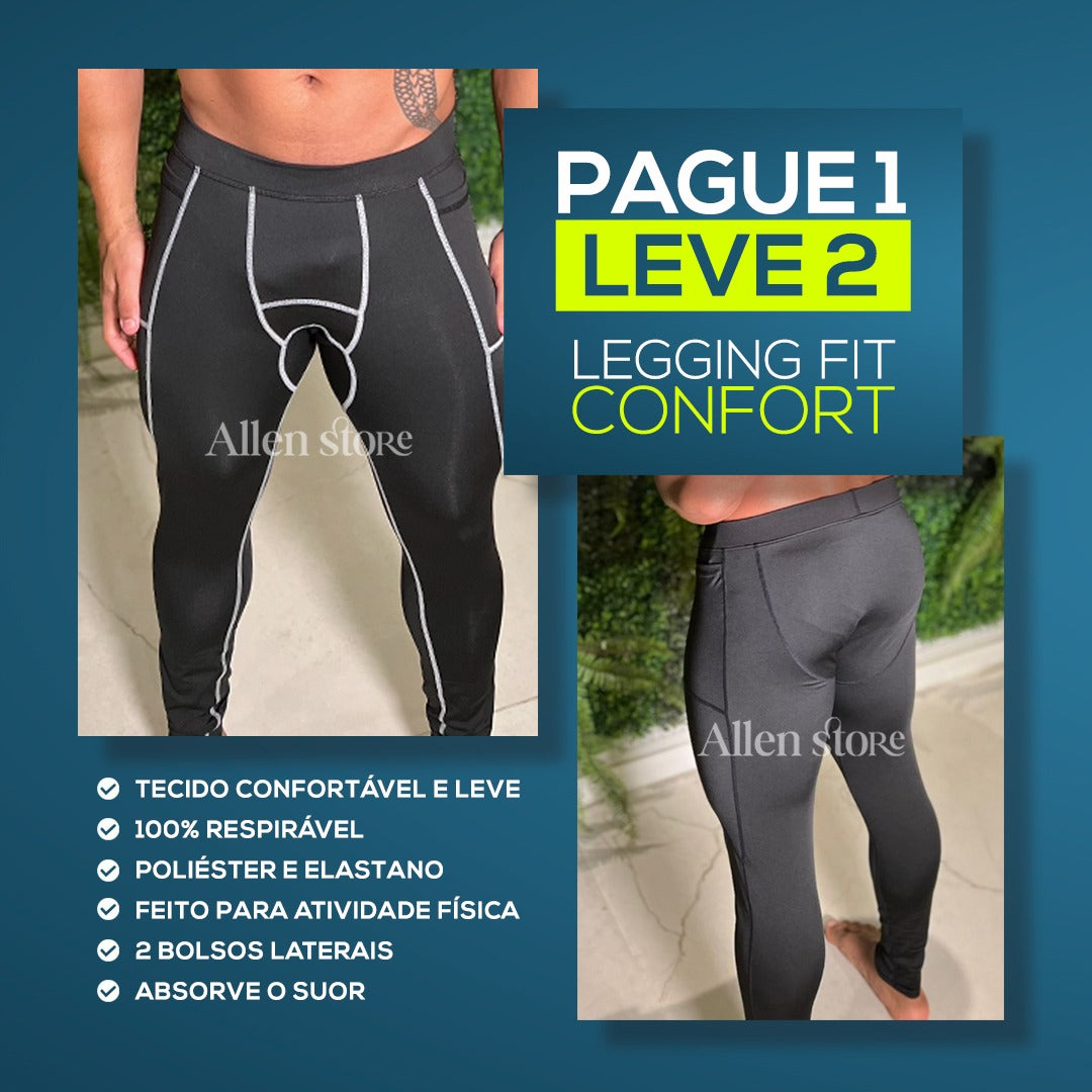 Legging Fit Confort - Pague 1 Leve 2
