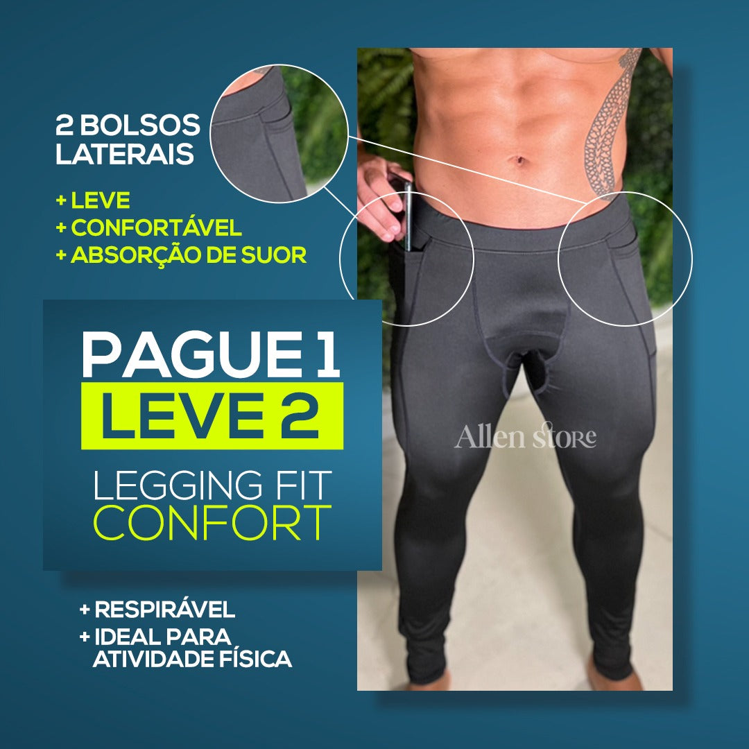 Legging Fit Confort - Pague 1 Leve 2