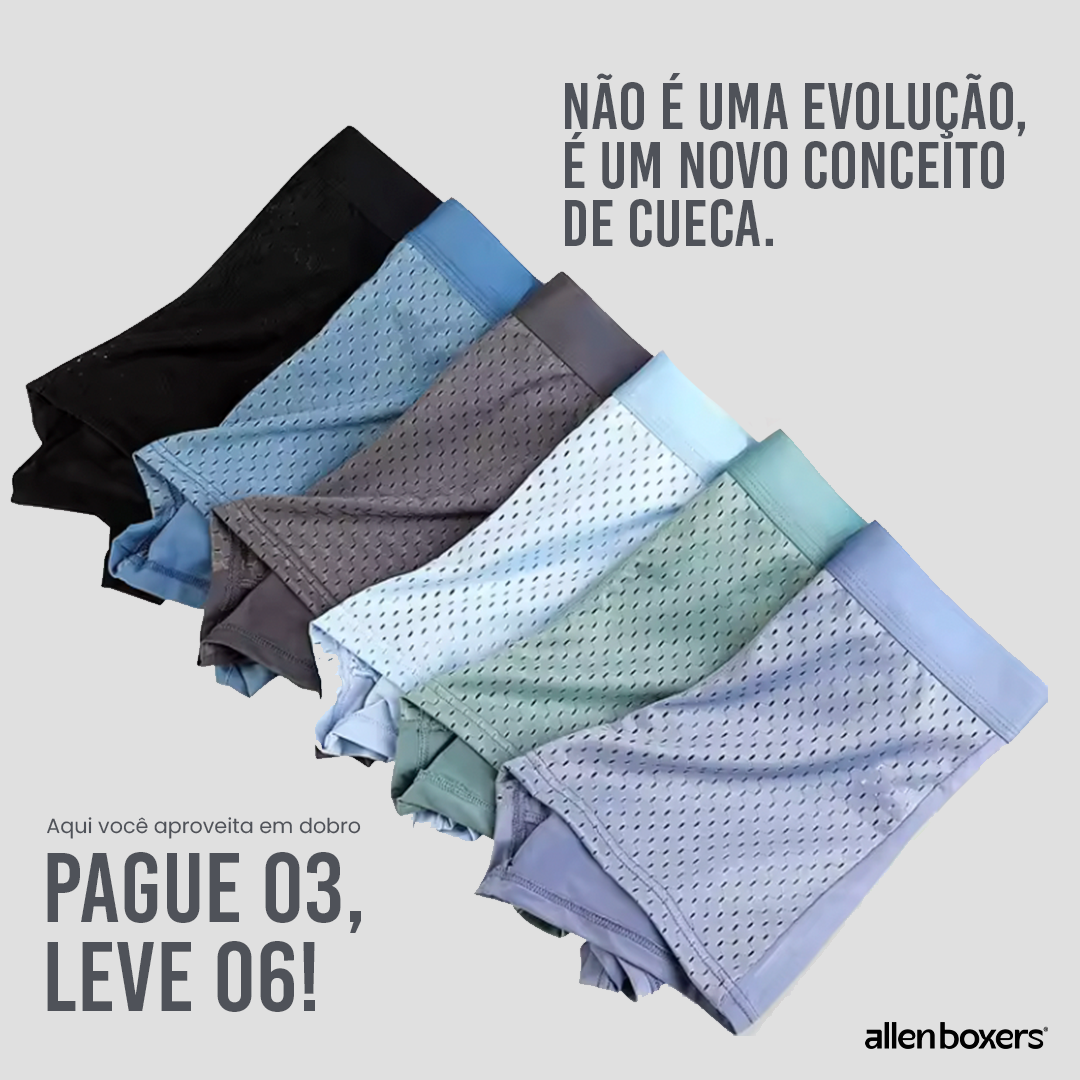 Cueca de Fibra Natural de Bambu Premium - Pack com 6 peças