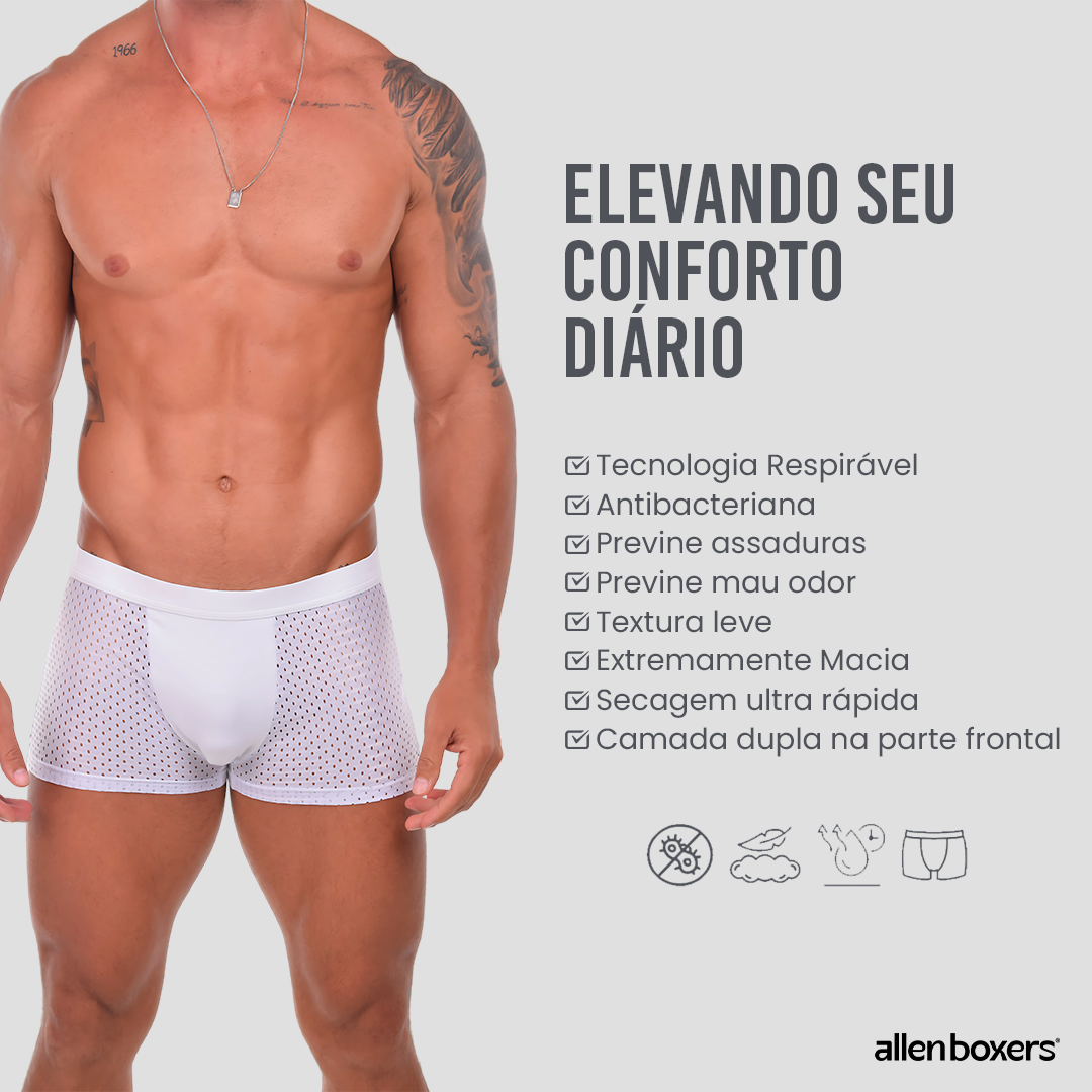 10 Cuecas Bamboo Wear + 8 Pares de Meias Respiráveis
