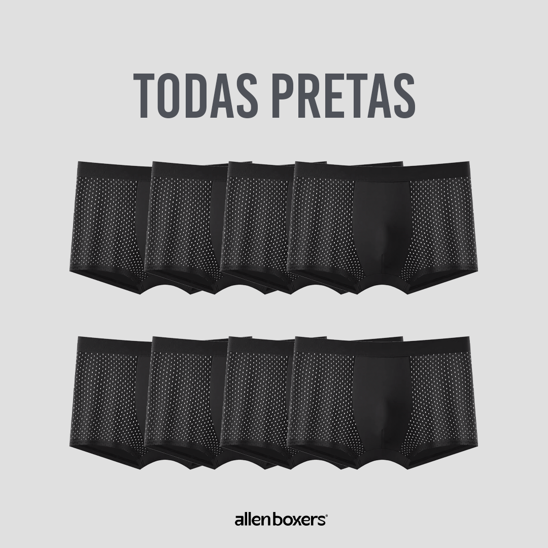 Kit Cuecas Bamboo Premium Respiráveis - Pague 4 Leve 8