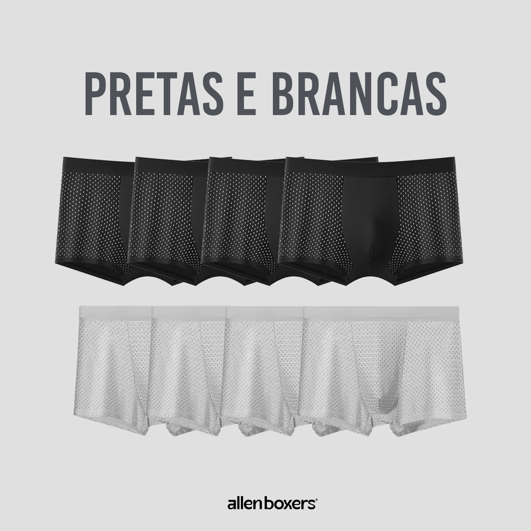 Kit Cuecas Bamboo Premium Respiráveis - Pague 4 Leve 8