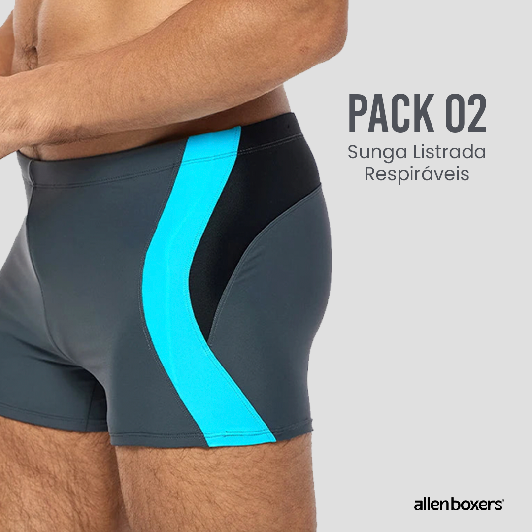 Sunga Listrada Respiráveis - Pack 2 Unidades