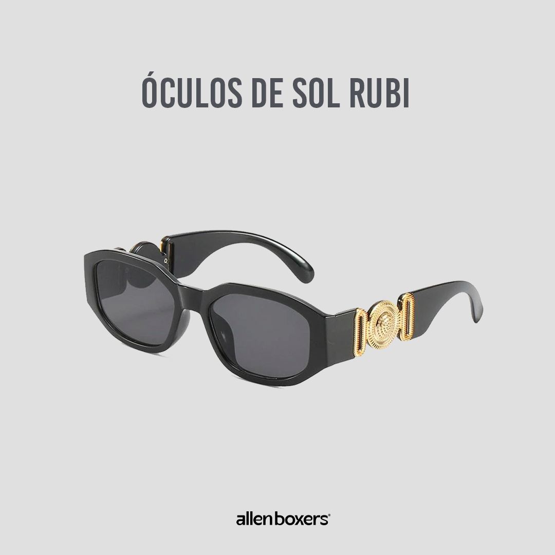Óculos De Sol Rubi Retangular Unissex Uv400