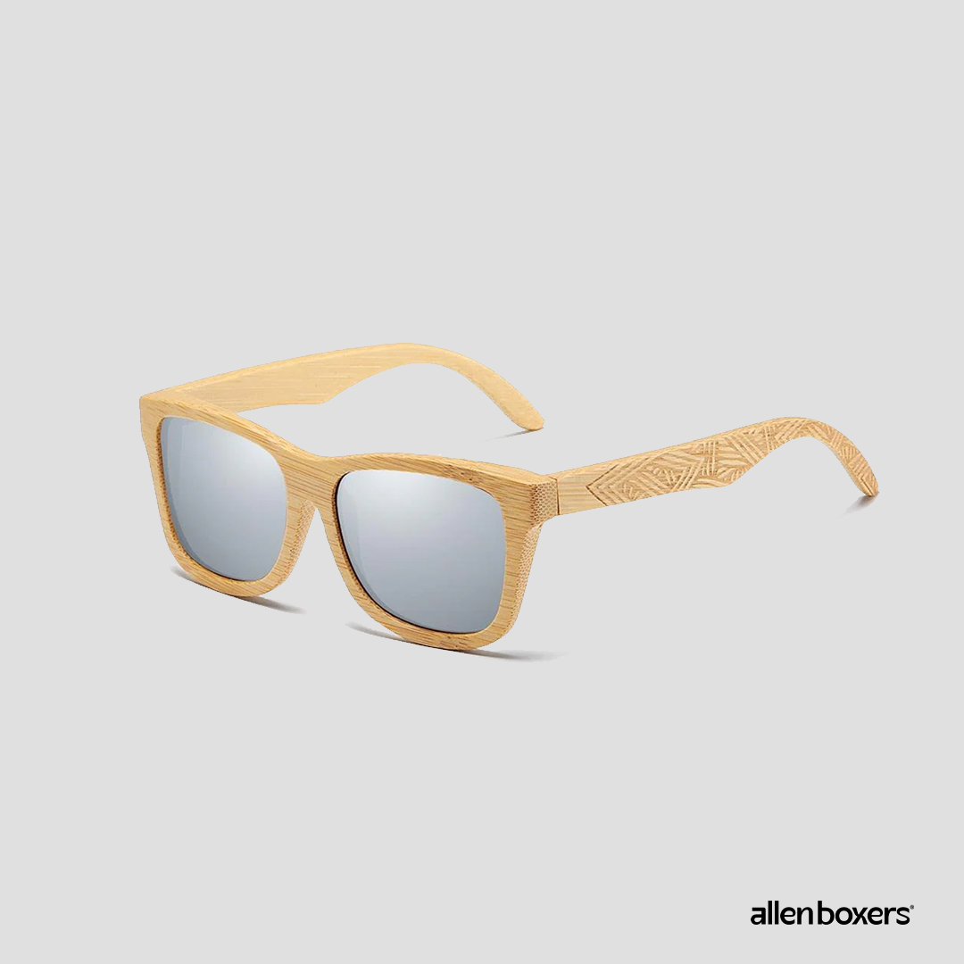 Óculos De Sol Em Madeira Polarizado Unissex - Bamboo