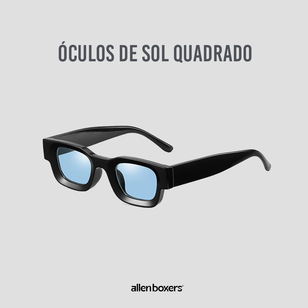 Óculos De Sol Quadrado Unissex Uv600 Essence