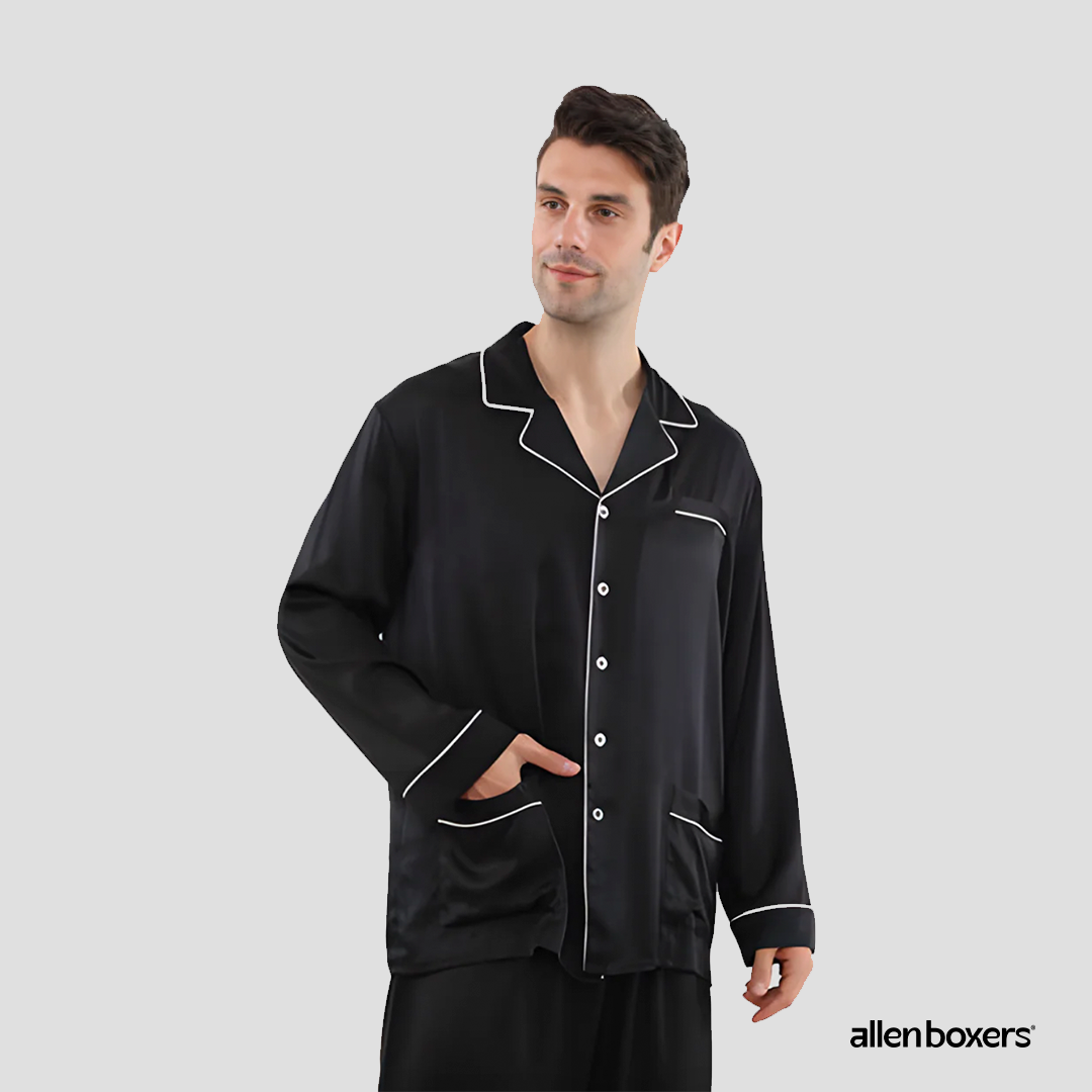 Conjuntos de Pijama Com Manga Comprida Estilo Primavera e Outono