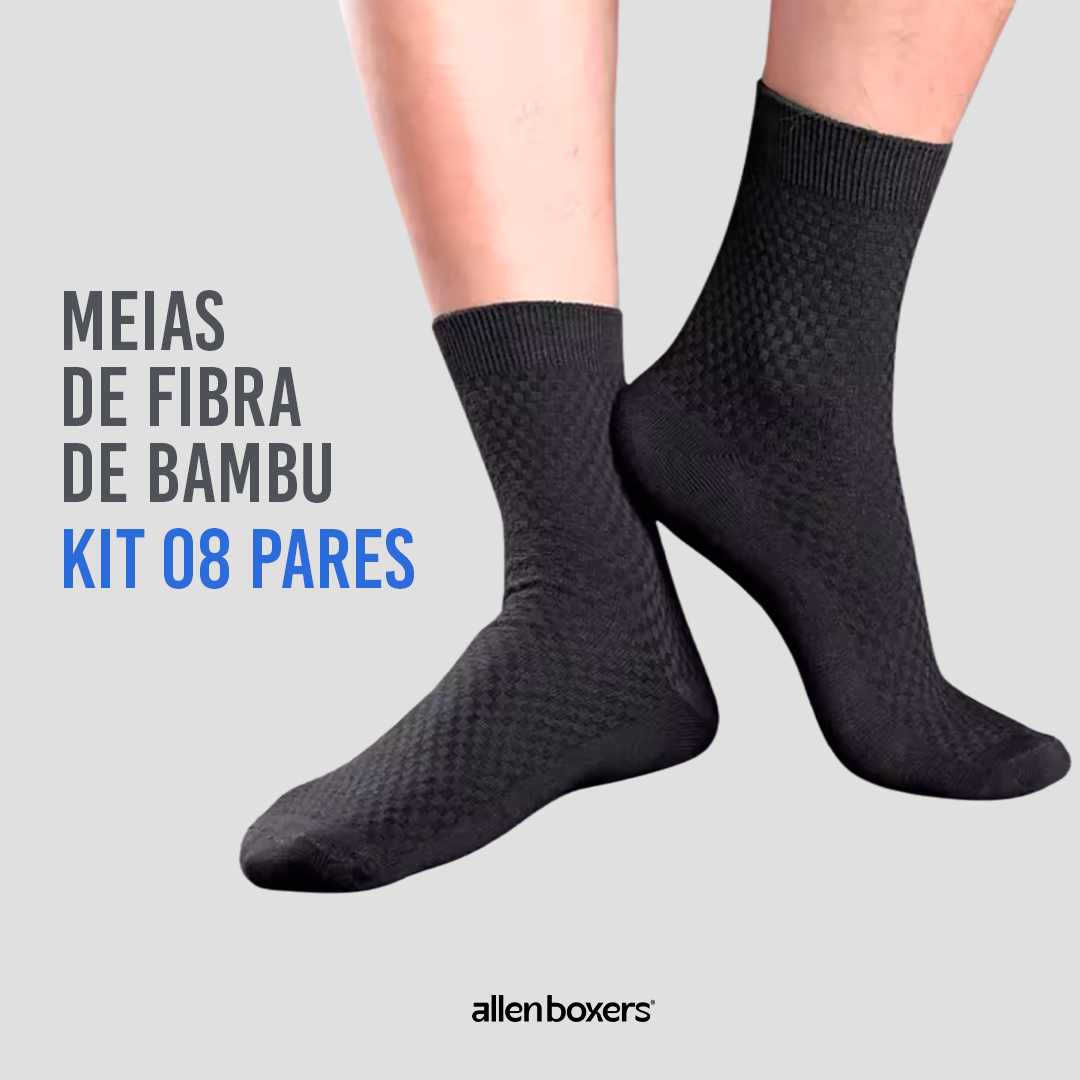 10 Cuecas Bamboo Wear + 8 Pares de Meias Respiráveis