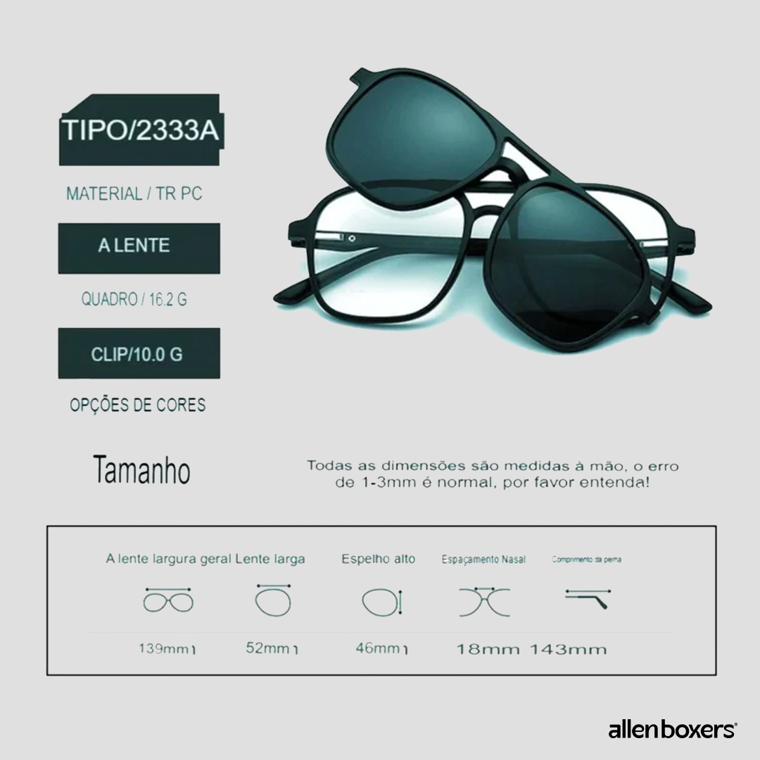 Óculos 6 em 1 Ultra Vision + Bolsa Transversal de Brinde