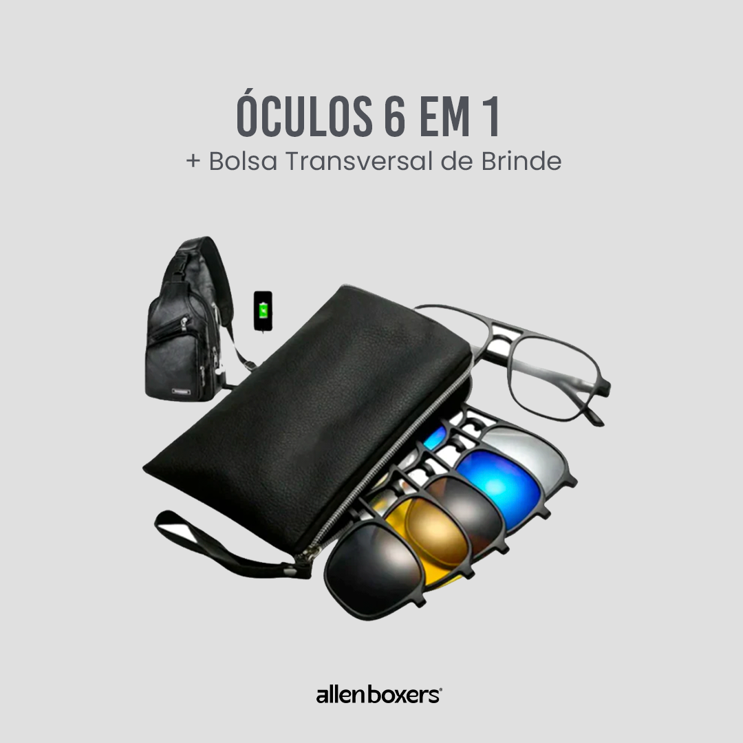 Óculos 6 em 1 Ultra Vision + Bolsa Transversal de Brinde