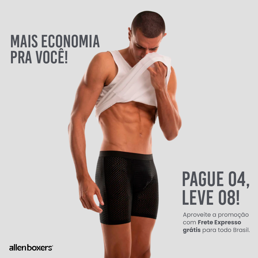 Cuecas Bamboo Wear Ciclista - Pack com 8 peças