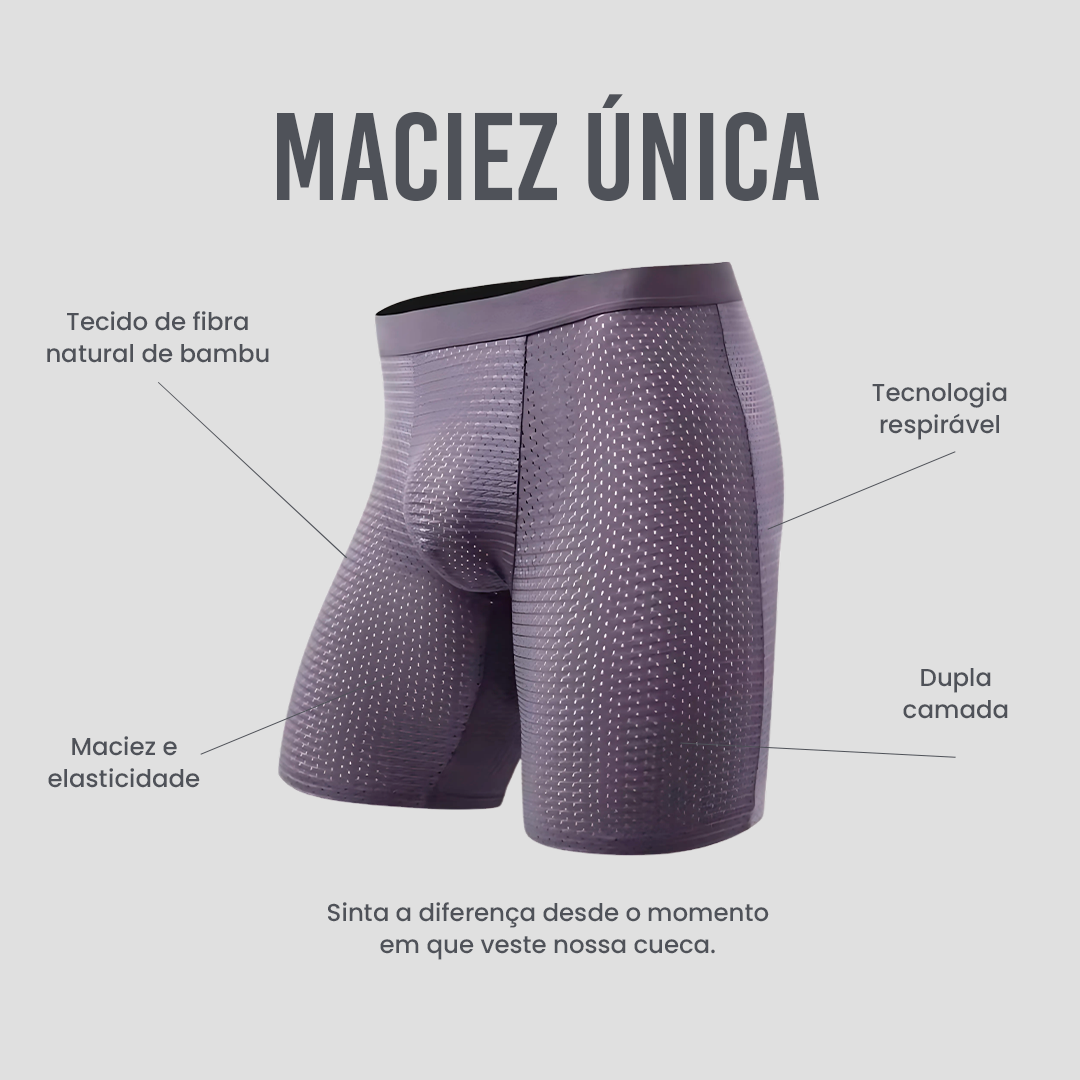 Cuecas Bamboo Wear Ciclista - Pack com 8 peças