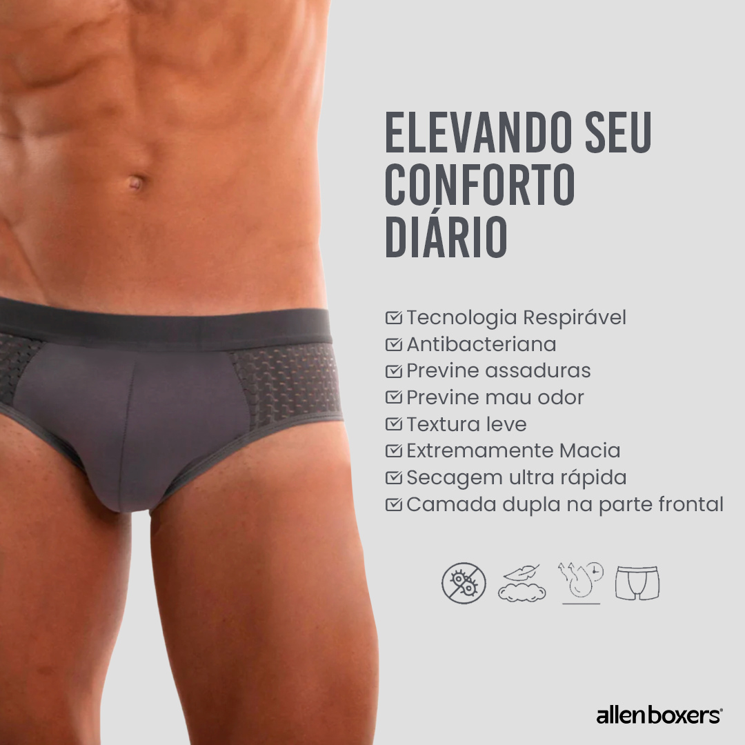 Cueca Bamboo Wear Slip - Pack com 8 peças