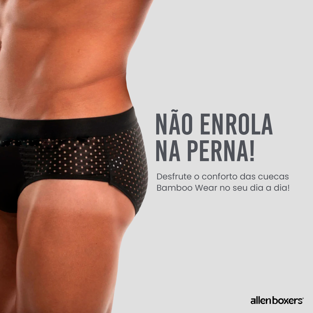Cueca Bamboo Wear Slip - Pack com 8 peças