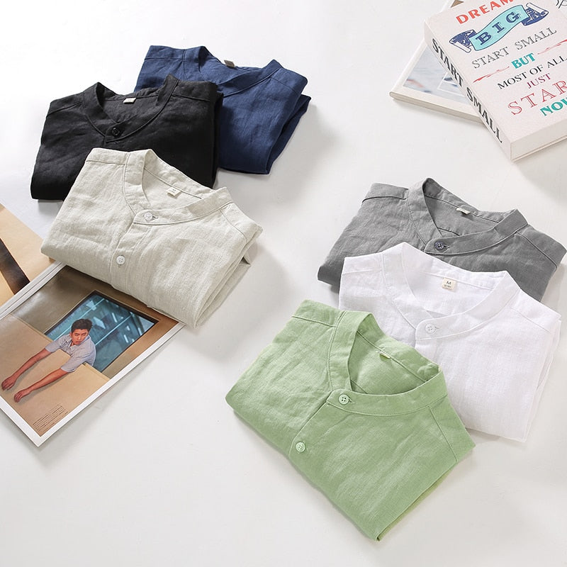 Camisa de Linho Mykonos