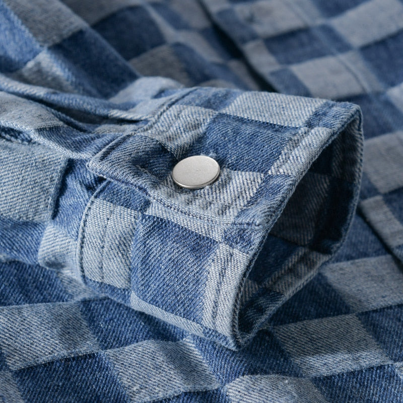 Camisa de Botão Quadriculada - Allen Shirts