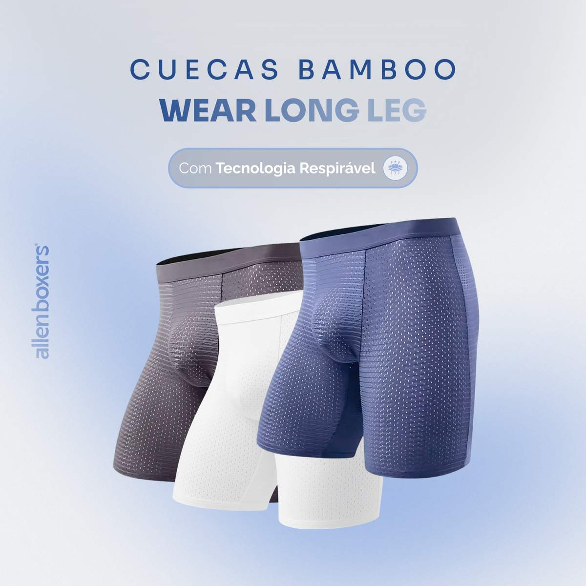 Cuecas Bamboo Wear Long Leg Respirável - Pague 4 Leve 8