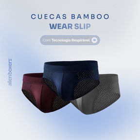 Cueca Bamboo Wear Slip - Pague 5 Leve 10 peças