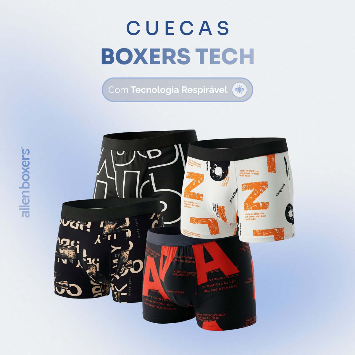 Boxers Tech - Pague 4 Leve 8 Peças