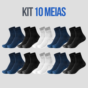 Pack com 10 Pares de Meias Bamboo Wear - Respirável