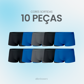 Kit Cuecas Bamboo Premium Respiráveis - Pague 5 Leve 10 Peças