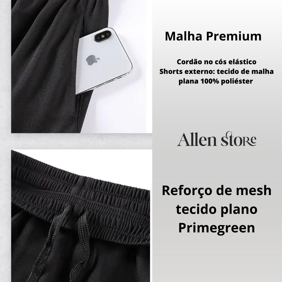 Kit 3 Peças Allen Esporte - Malha Premium Antiodor