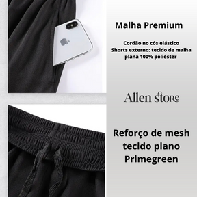Kit 3 Peças Allen Esporte - Malha Premium Antiodor