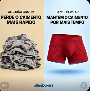 Kit Cuecas Bamboo Premium Respiráveis - Leve 12 e Pague 6 Peças