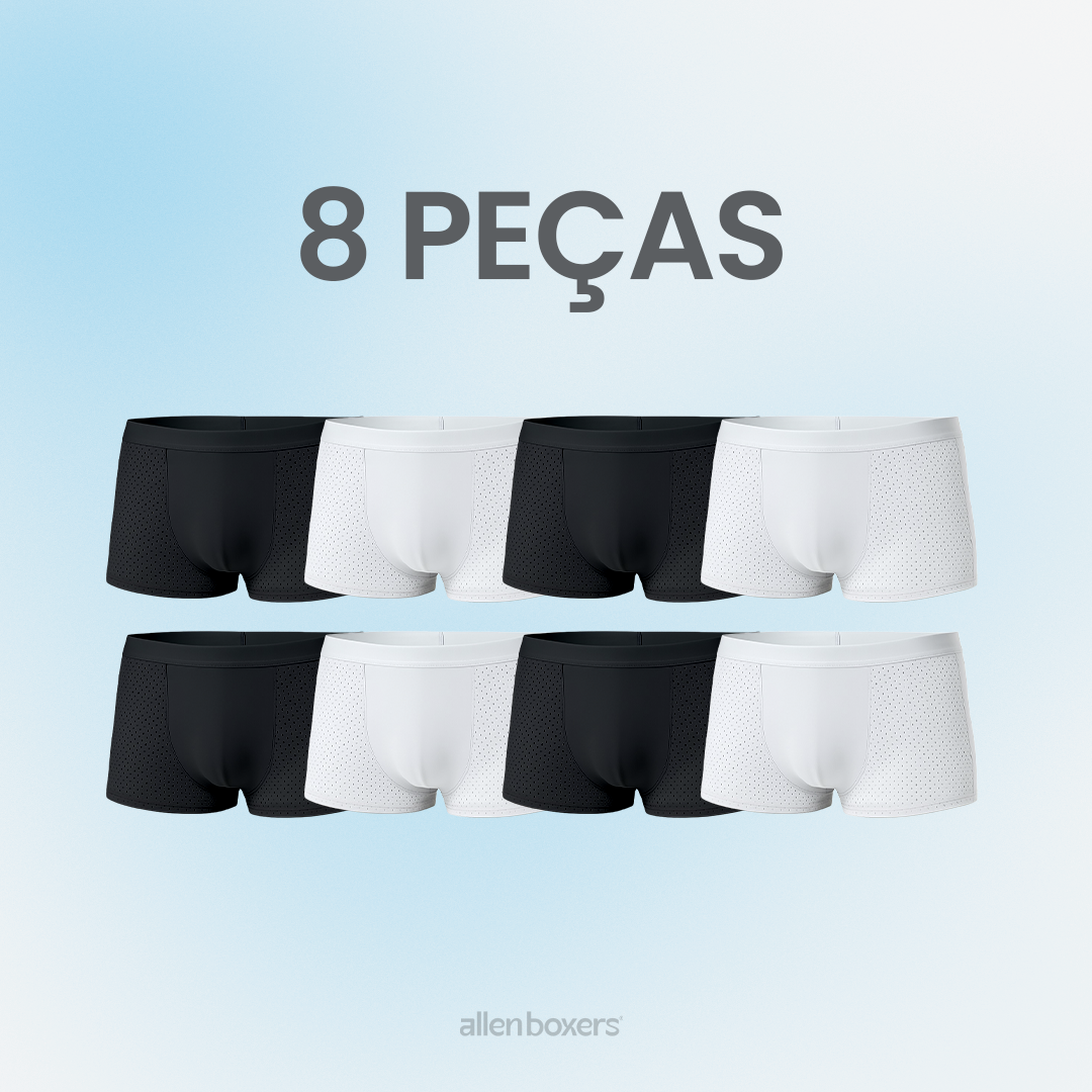 Kit Cuecas Bamboo Premium Respiráveis - Pague 4 Leve 8 Peças
