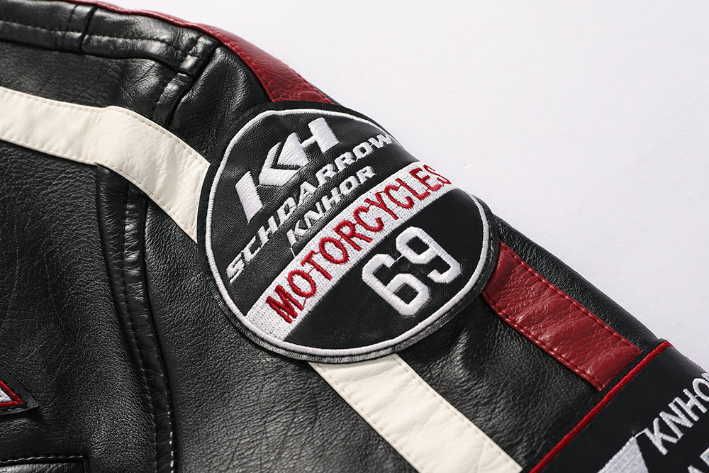 Jaqueta Masculina de Couro Revestido Motorcycle