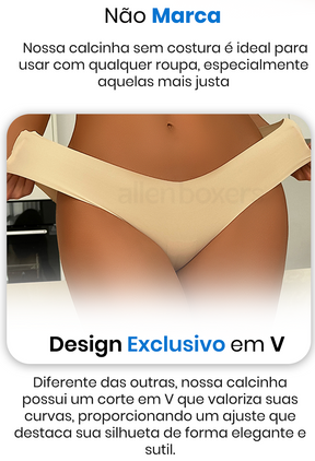 Calcinhas Respirável Sem Costura - PAGUE 5 LEVE 10 PEÇAS