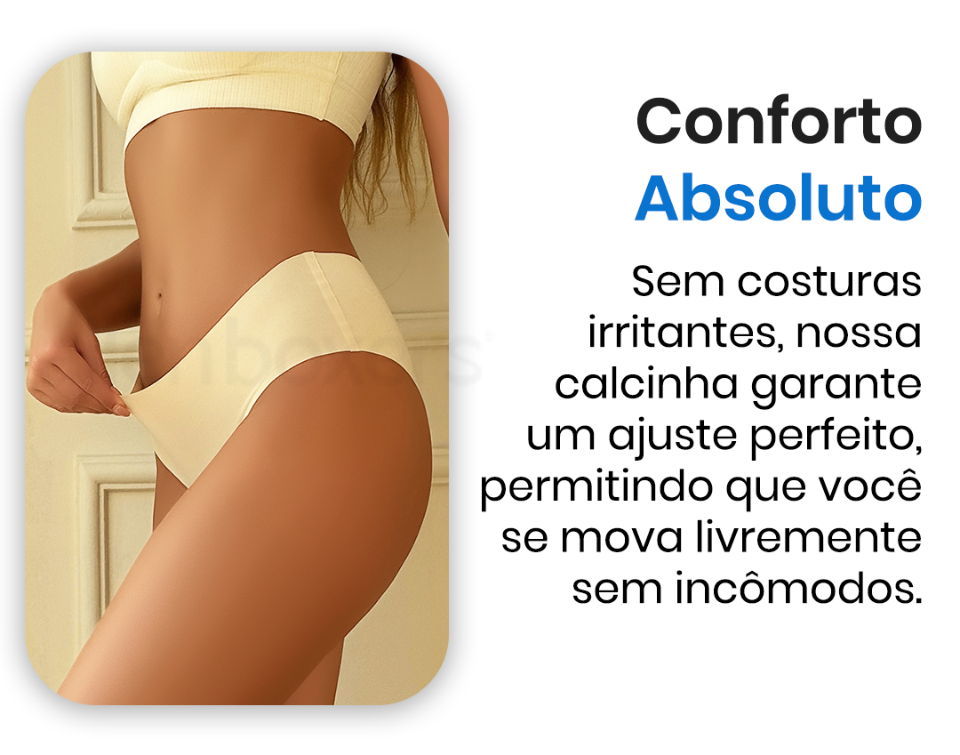 Calcinhas Respirável Sem Costura - PAGUE 5 LEVE 10 PEÇAS