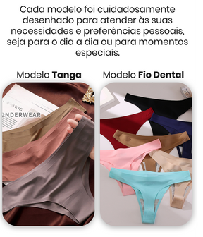 Calcinhas Respirável Sem Costura - PAGUE 5 LEVE 10 PEÇAS