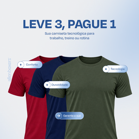 Camiseta Tech Premium AllenBoxers - Leve 3 peças
