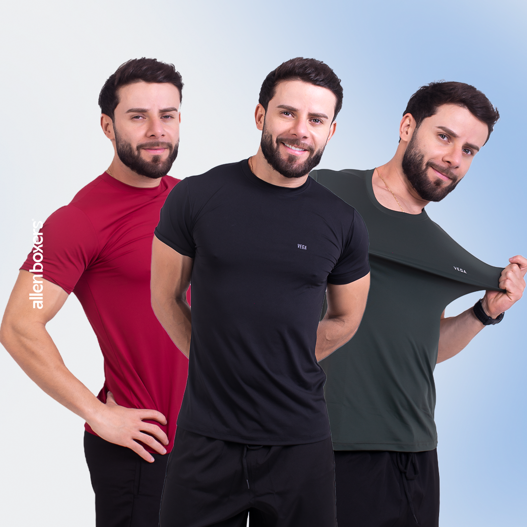 Camisa Active Tech Para Treino - Leve 3 Peças