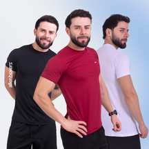 Camisa Active Tech Para Treino - Leve 3 Peças
