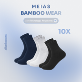 Pack com 10 Pares de Meias Bamboo Wear - Respirável