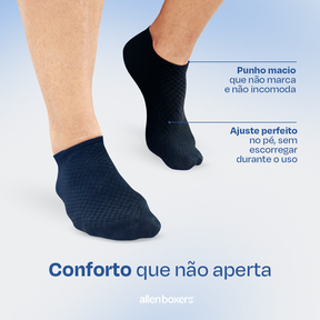 Pack com 10 Pares de Meias Bamboo Wear 100% Respirável - Cano Baixo
