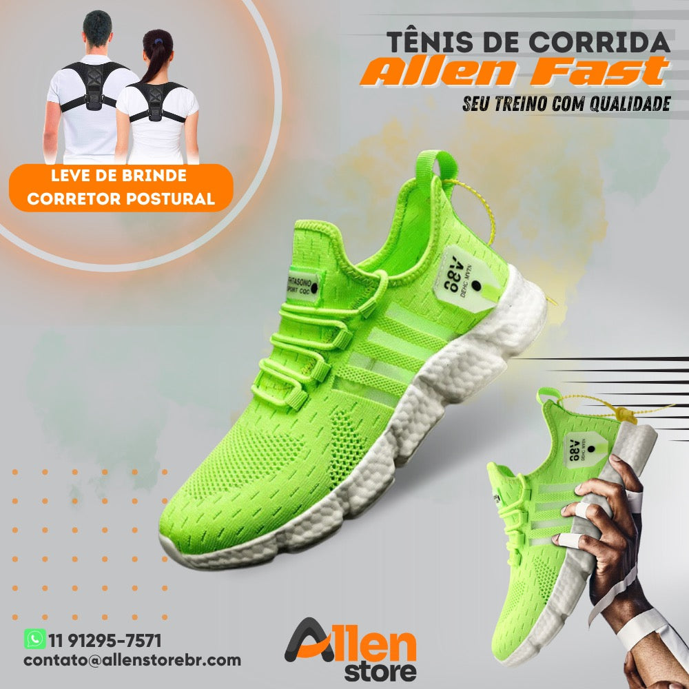 Tênis Allen Fast Ganhe de Brinde Corretor Postural