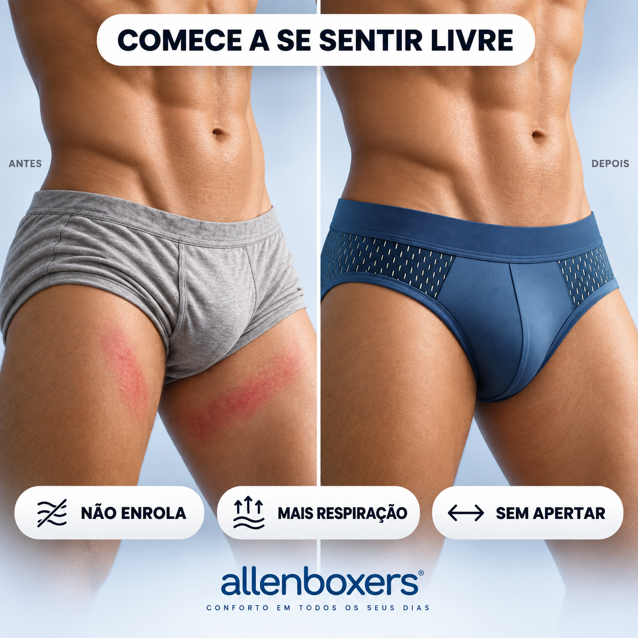 Cueca Bamboo Wear Slip - Leve 10 e Pague 5 Peças