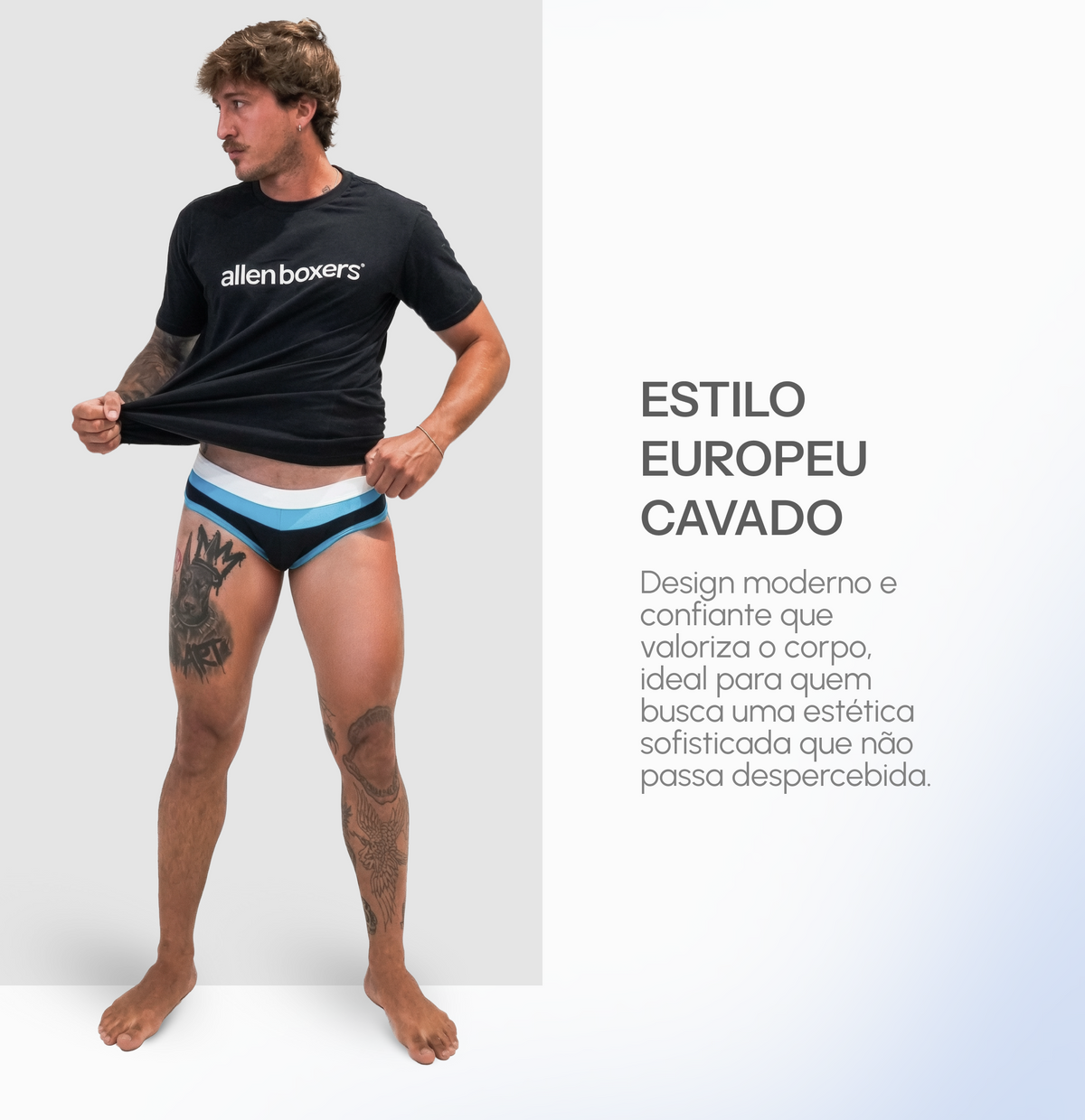 Sunga Cavada com Bolso Interno - Pague 1 Leve 2