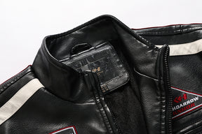 Jaqueta Masculina de Couro Revestido Motorcycle