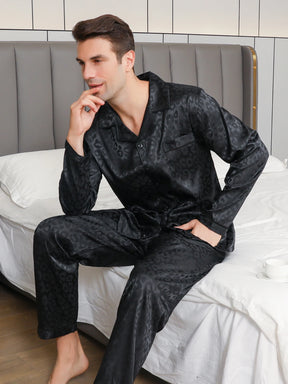 Pijama de Gelo Manga Longa Masculino - Cardigã Fino Casual