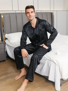 Pijama de Gelo Manga Longa Masculino - Cardigã Fino Casual