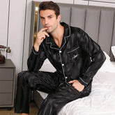 Pijama de Gelo com Manga Longa - Estilo Fino Casual
