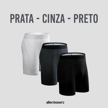 Shorts Boxer de Algodão - Pack 3 Unidades