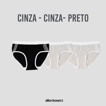 Cuecas Slip Algodão Genuíno - Pack 3 unidades