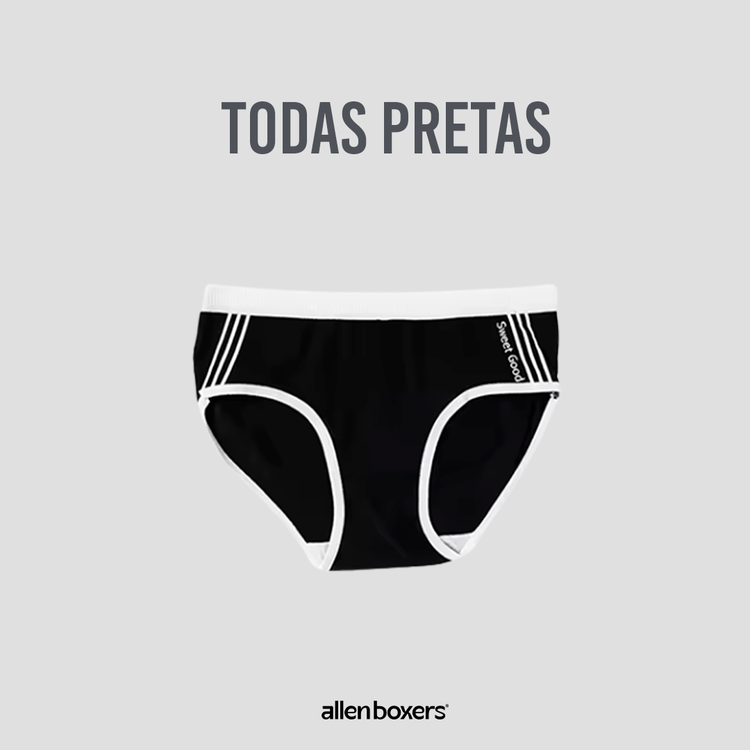 Cuecas Slip Algodão Genuíno - Pack 3 unidades